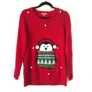Fifth Sun Penguin Christmas Sweater XL